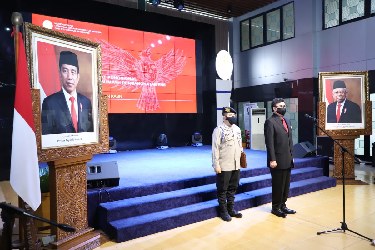 20210401 Pelantikan Pejabat Fungsional Kemenpan RB dan Pengambilan Sumpah Jabatan CPNS STAN Tahun 2019 Kemenpan RB dan KASN 11