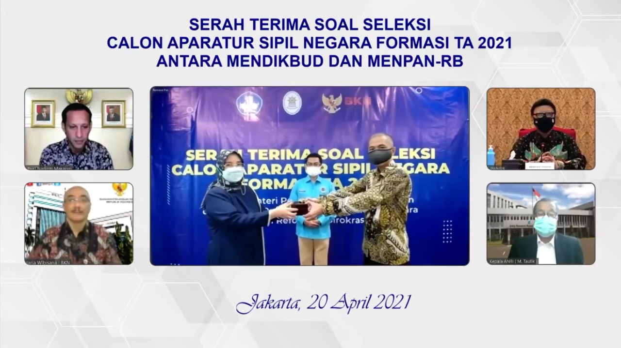 20210420 Serah Terima Soal Seleksi CASN Formasi T.A. 2021 3