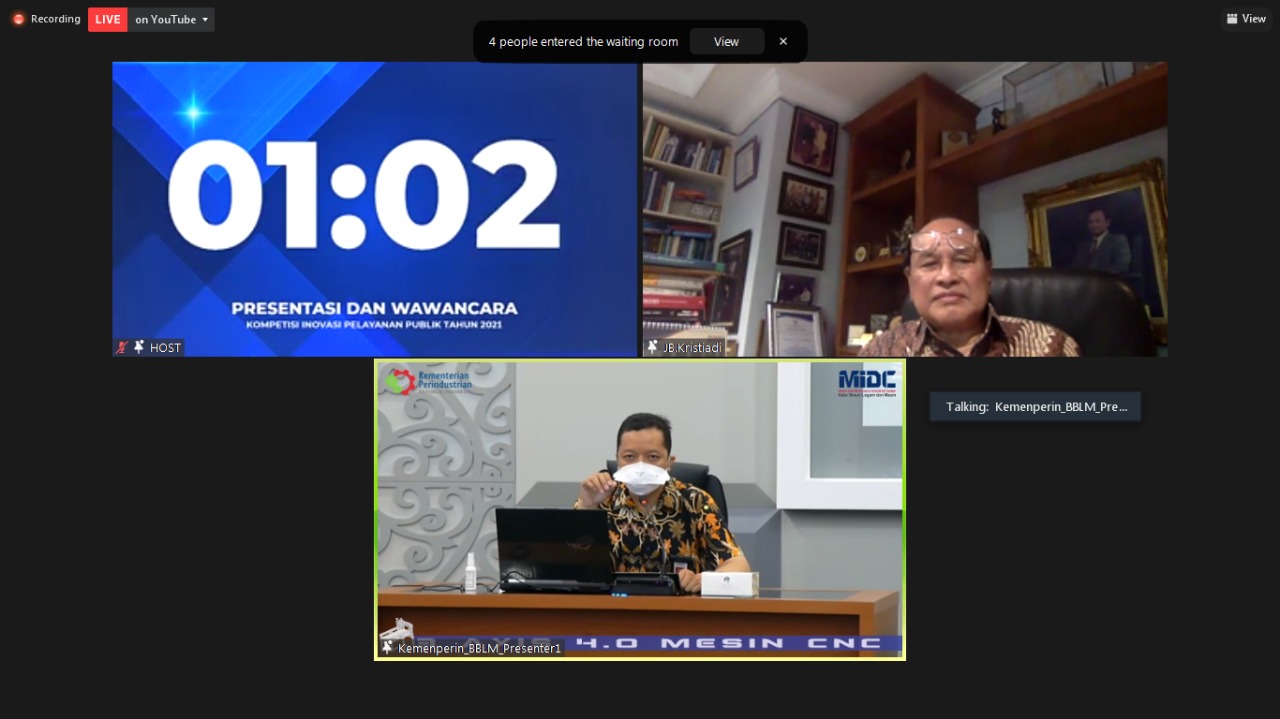 20210630 Kementerian Perindustrian Mesin CNC 3 Axis Industri 4.0 untuk SMK Mecin 4.0 3