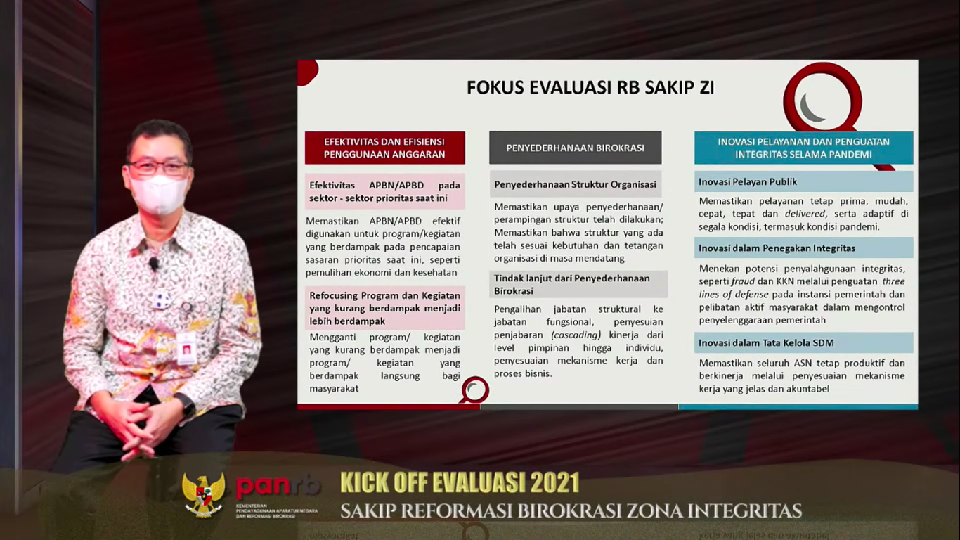 20210824 Tiga Fokus Utama Evaluasi SAKIP RB dan ZI 2021 2