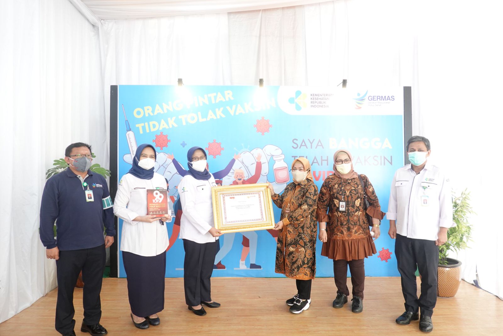 20210902 Meninjau Layanan di Sentra Vaksinasi BBPK 1