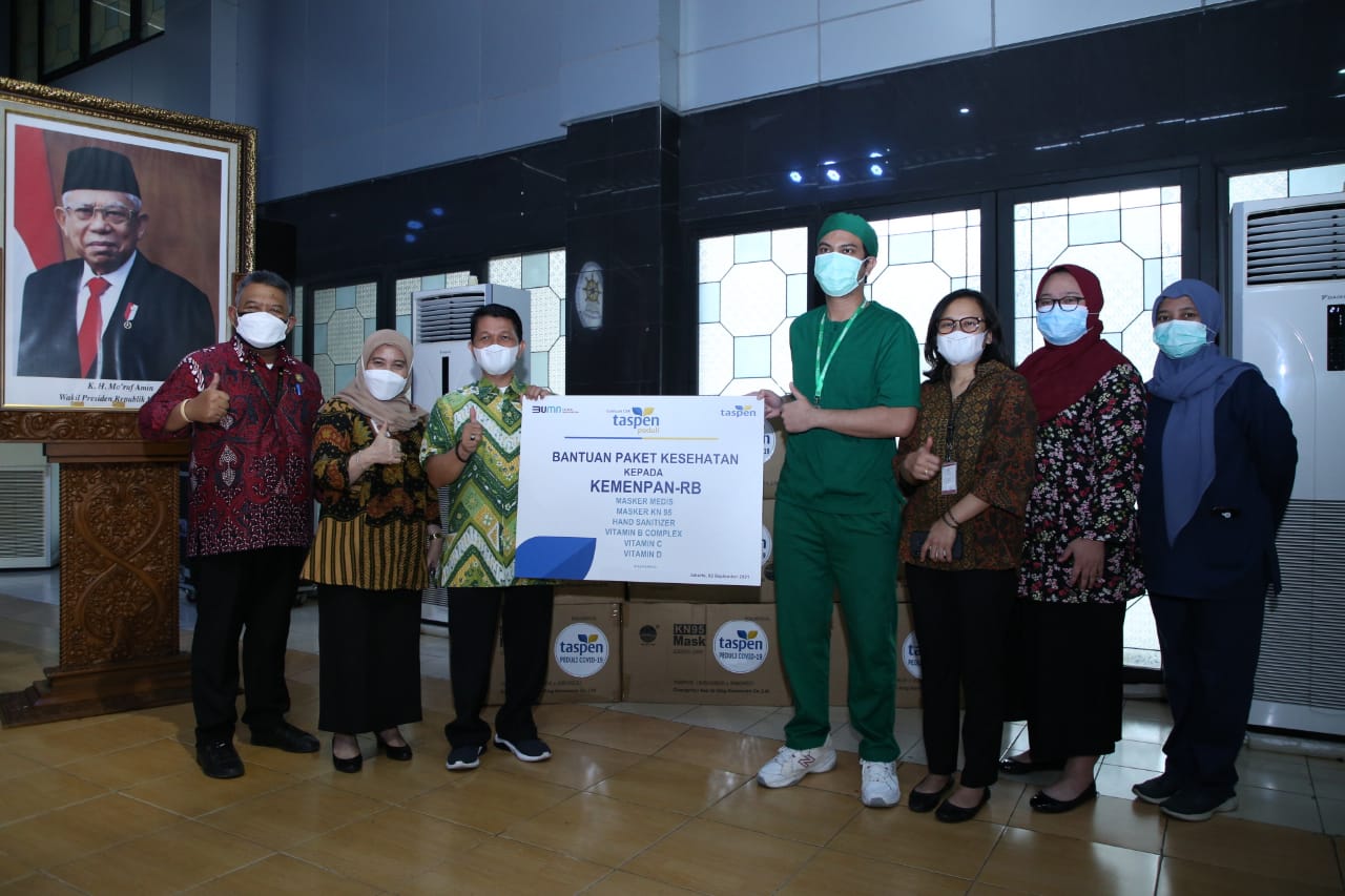 20210902 Penyerahan Bantuan Paket Kesehatan dari PT Taspen 1
