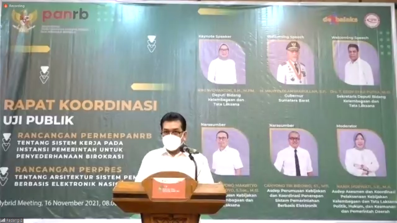 2021116 Rapat Koordinasi bidang Kelembagaan dan Tata Laksana 1