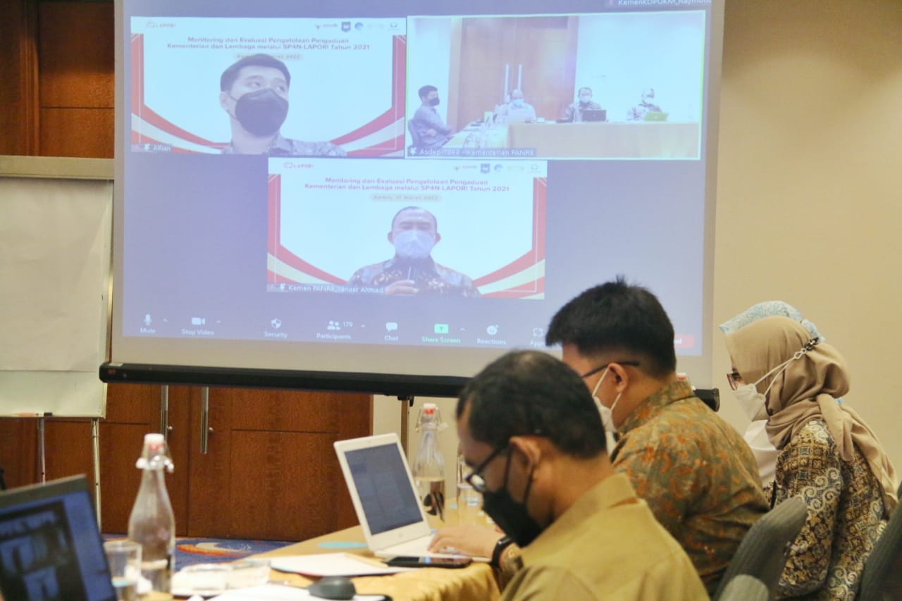 20220331 Monitoring dan Evaluasi SP4N LAPOR Kementerian dan Lembaga 1