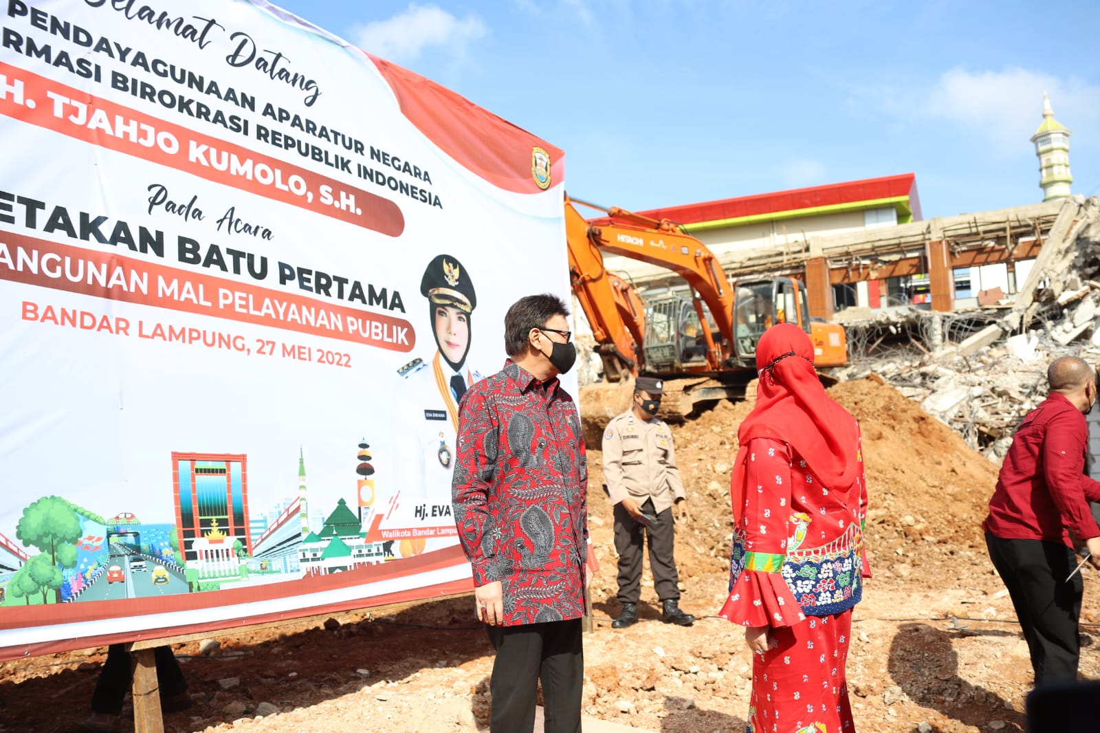 20220527 Groundbreaking Peletakan Batu Pertama Gedung Pelayanan Bersama Kota Bandar Lampung 1