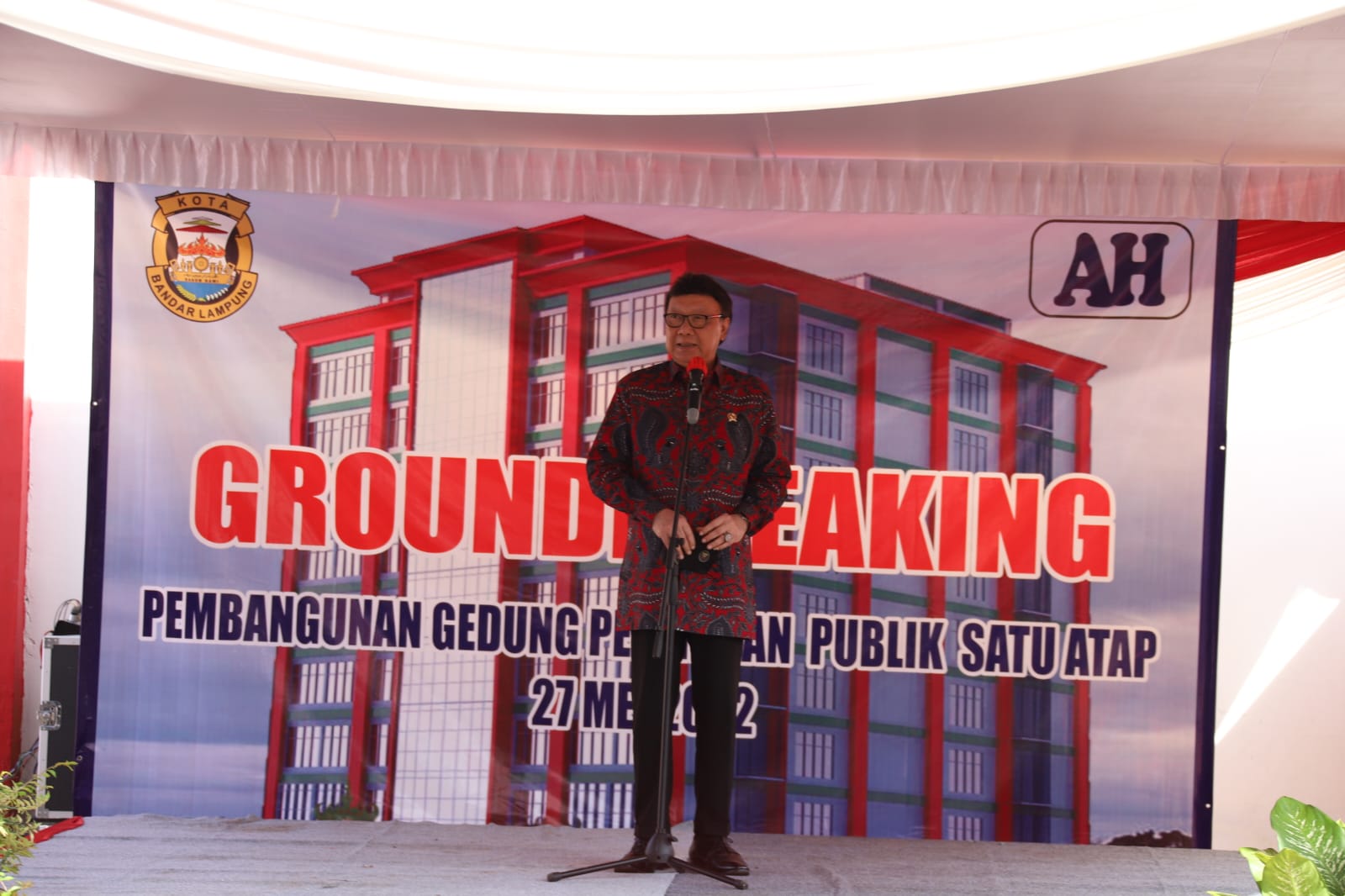 20220527 Groundbreaking Peletakan Batu Pertama Gedung Pelayanan Bersama Kota Bandar Lampung 1