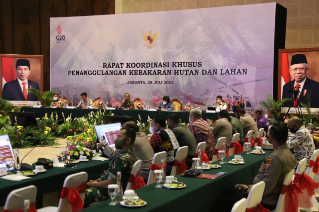 20220728 MENKOPOLHUKAM SESMEN Rkorsus Penanggulangan Kebakaran Hutan dan Lahan 1