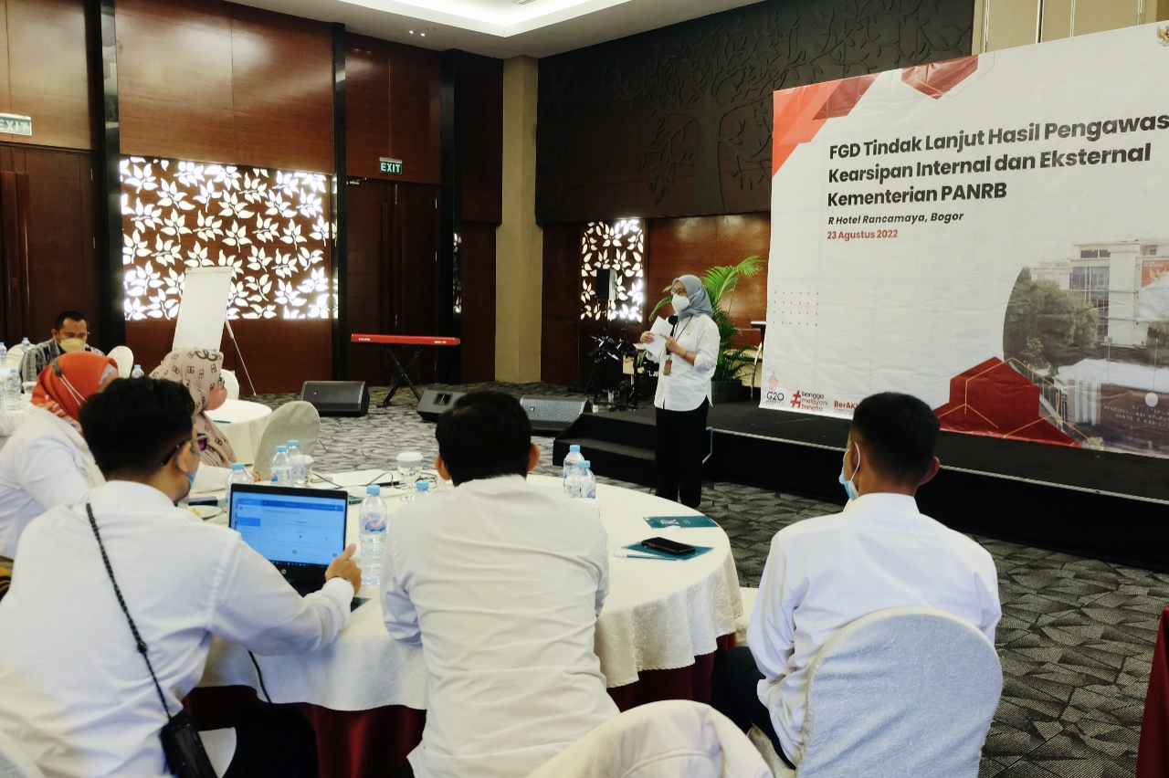 20220823 FGD Tindak Lanjut Hasil Pengawasan Kearsipan Internal dan Exsternal Kementerian PANRB 10