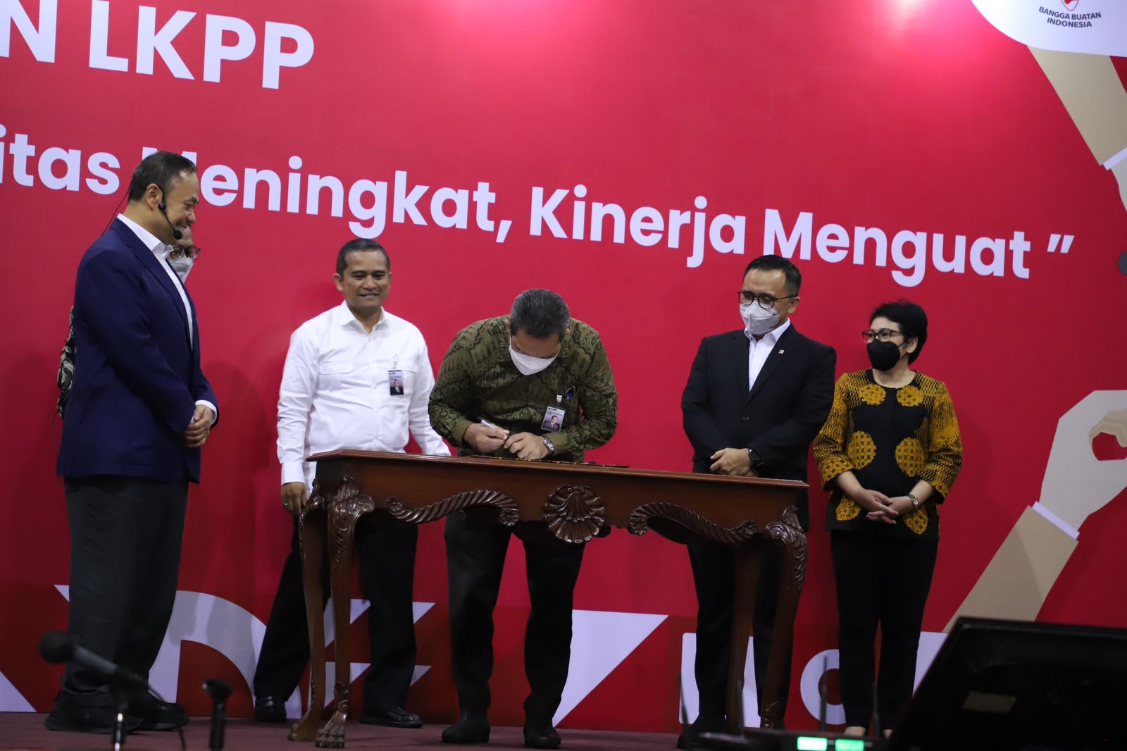 20221025 Penandatanganan Komitmen Core Values ASN BerAkhlak dan Employeer Branding Bangga Melayani Bangsa di LKPP 8