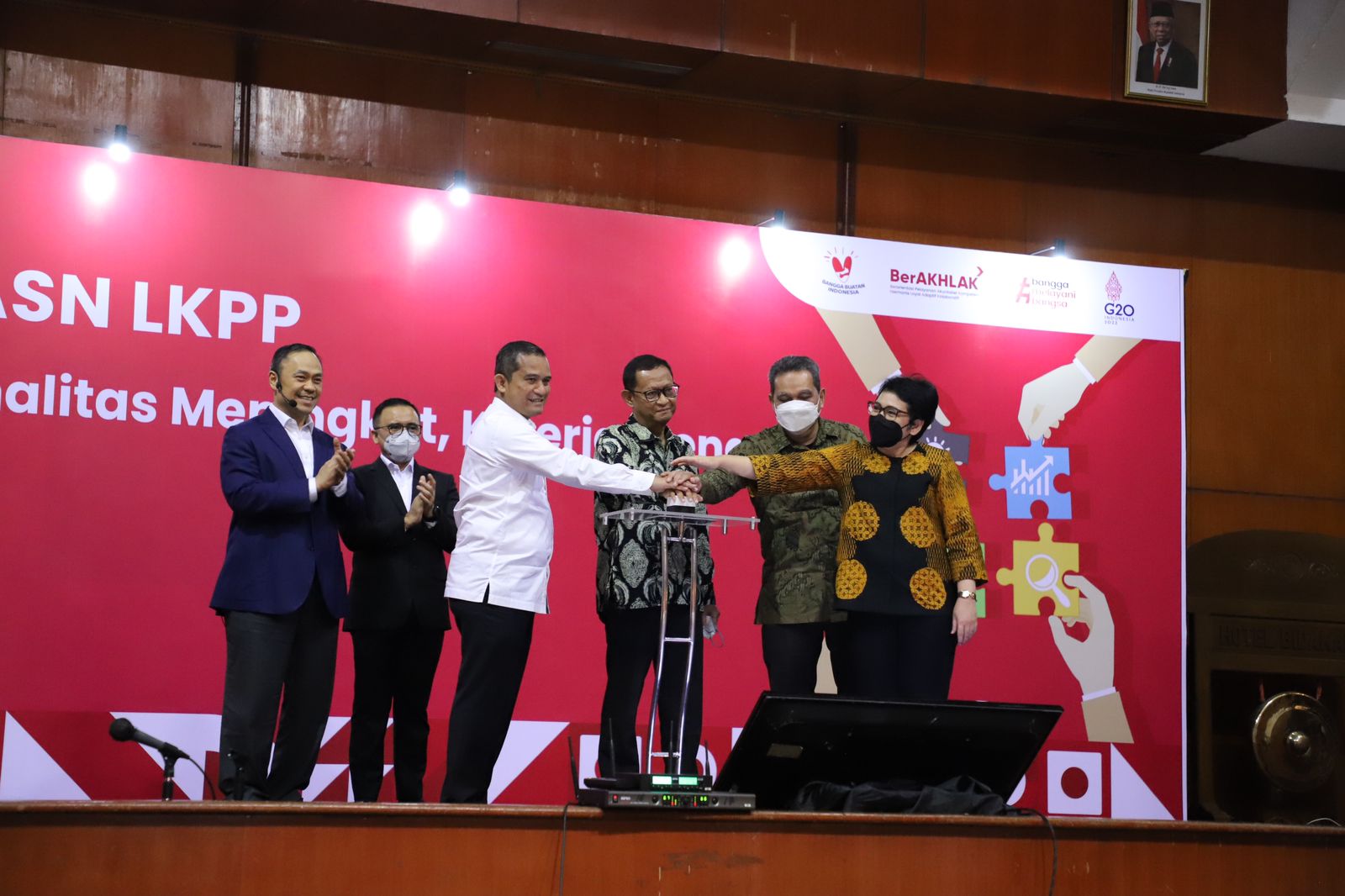 20221025 Penandatanganan Komitmen Core Values ASN BerAkhlak dan Employeer Branding Bangga Melayani Bangsa di LKPP 8