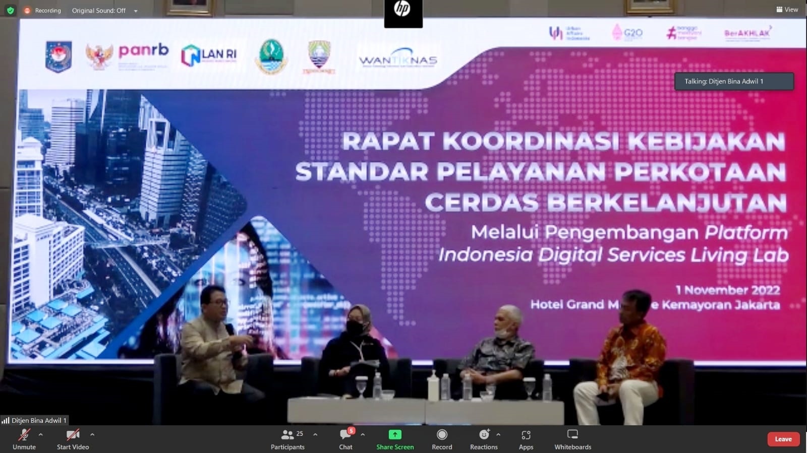 20221101 DEP BALAKS Rapat Koordinasi Kebijakan Standar Pelayanan Perkotaan Cerdas Berkelanjutan 5