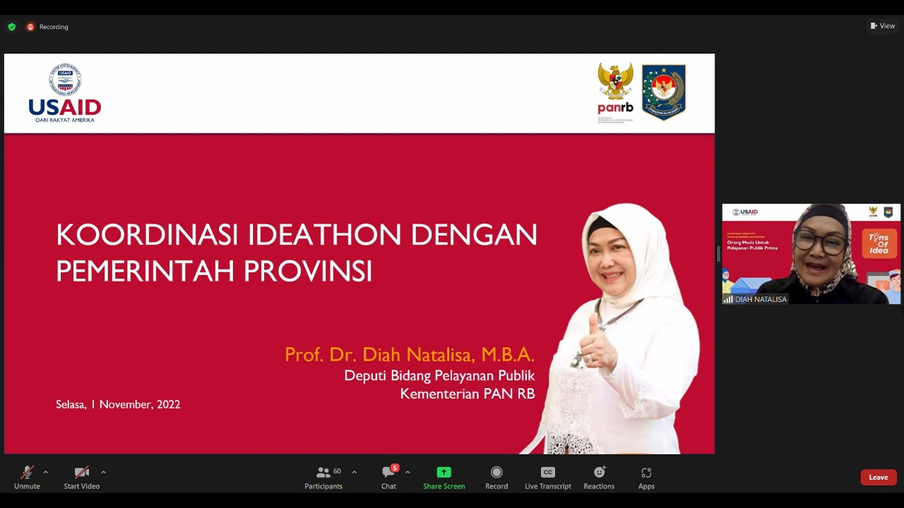20221101 DEP YANLIK Rapat Koordinasi Kompetisi Ideathon dengan Pemerintah Provinsi 1