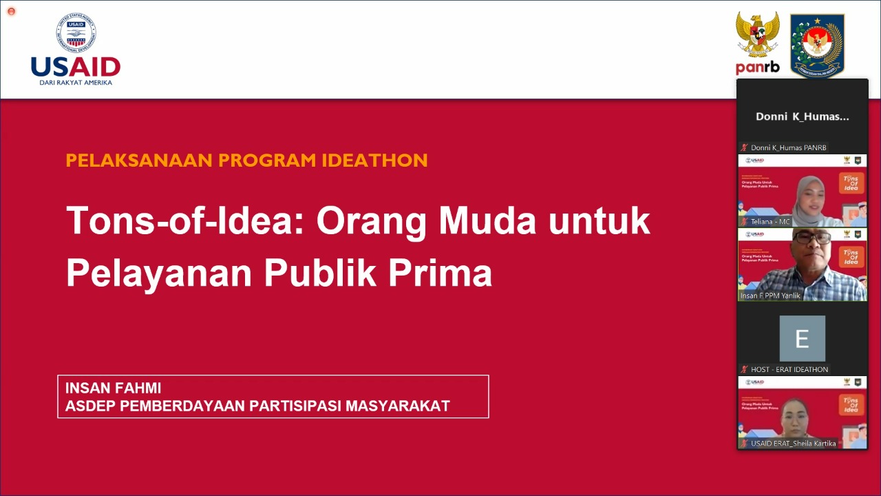 20221101 DEP YANLIK Rapat Koordinasi Kompetisi Ideathon dengan Pemerintah Provinsi 1