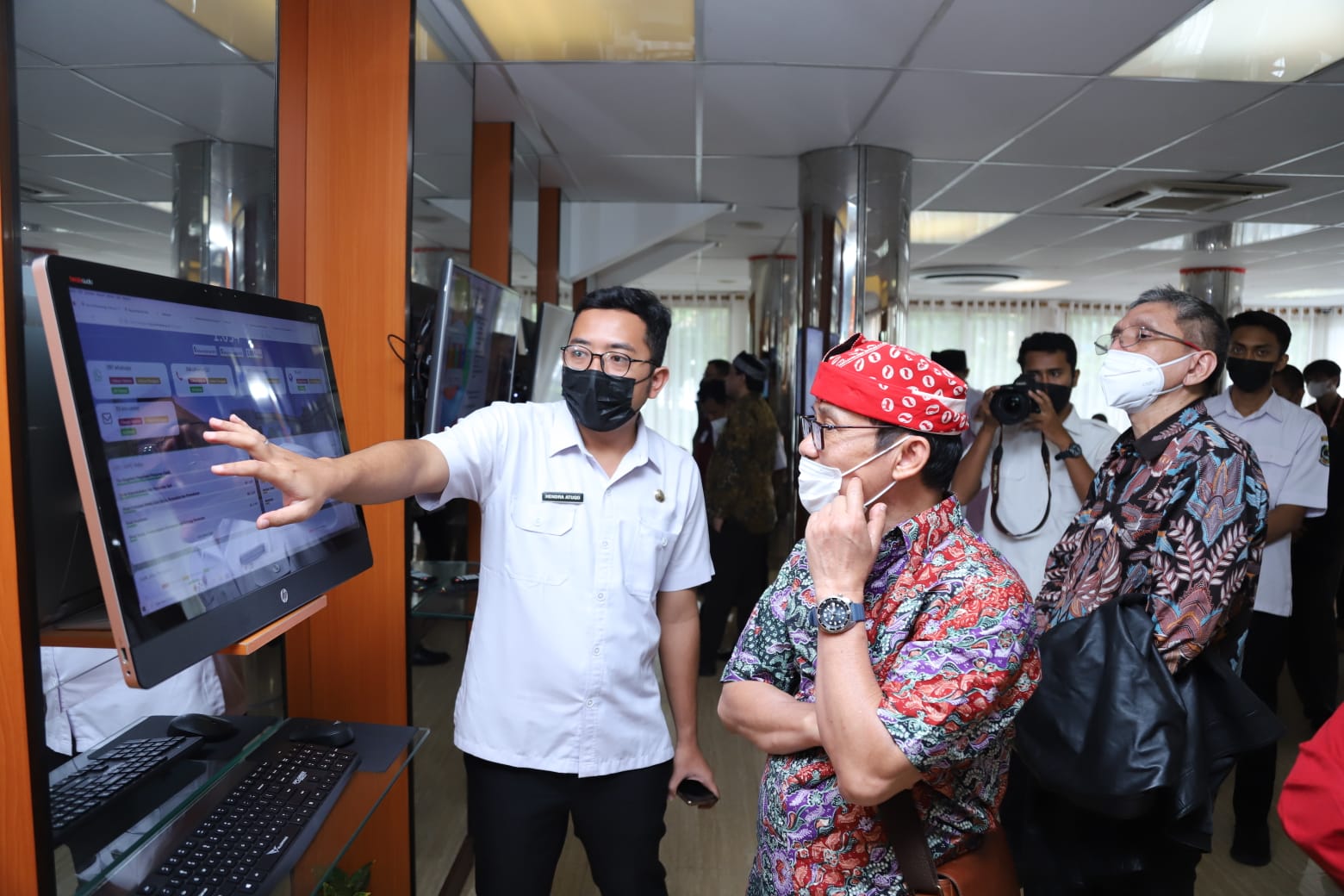 20221123 SESMEN DEP BALAKS Meninjau Satu Data Kab. Banyuwangi Lounge Pemkab Banyuwangi 5