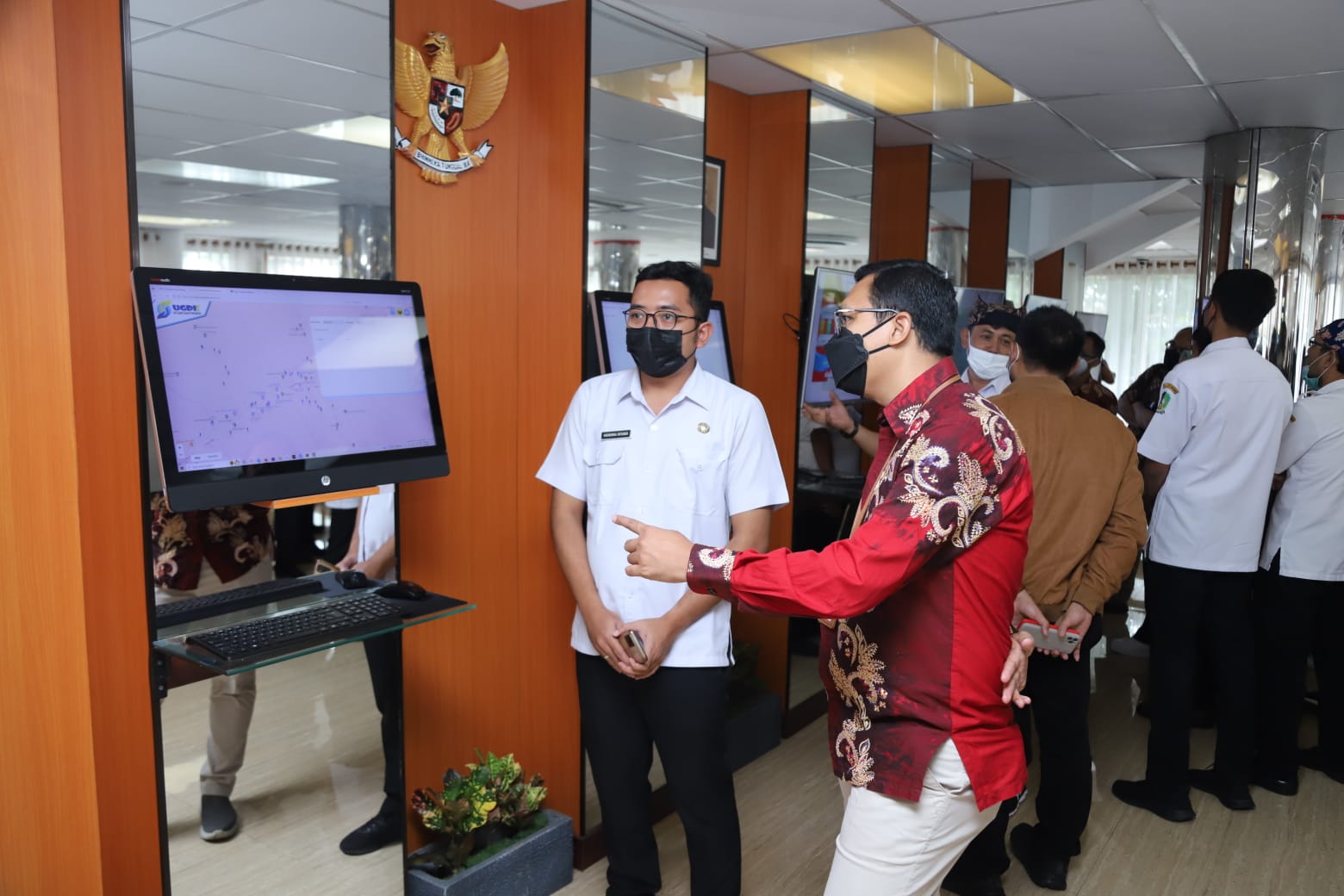 20221123 SESMEN DEP BALAKS Meninjau Satu Data Kab. Banyuwangi Lounge Pemkab Banyuwangi 5