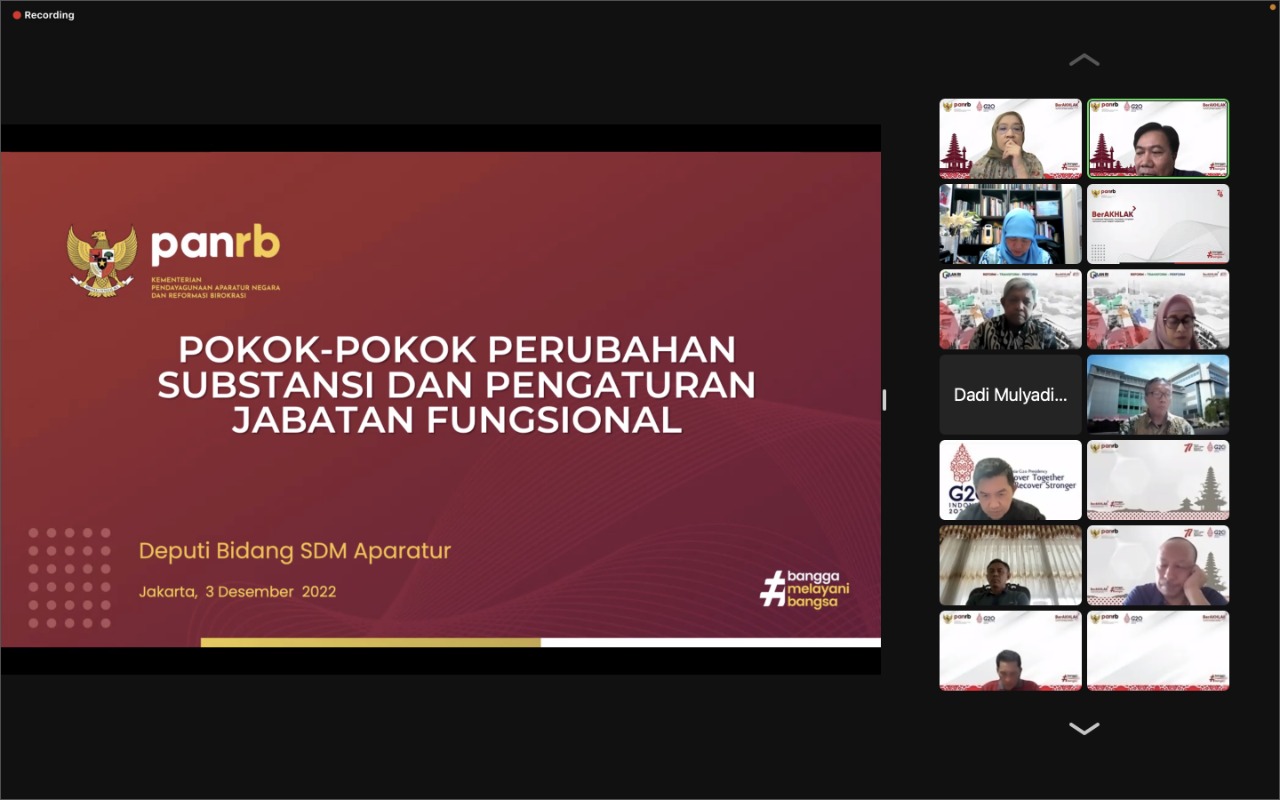 20221203 Rapat Lanjutan Revisi PermenPANRB tentang Jabatan Fungsional 12