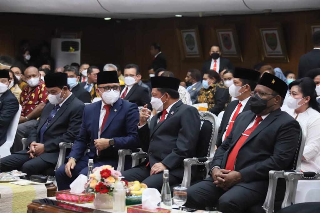 20221209 MENTERI MENDAGRI Peresmian Provinsi dan Pelantikan Penjabat Gubernur Provinsi Papua Barat Daya 1