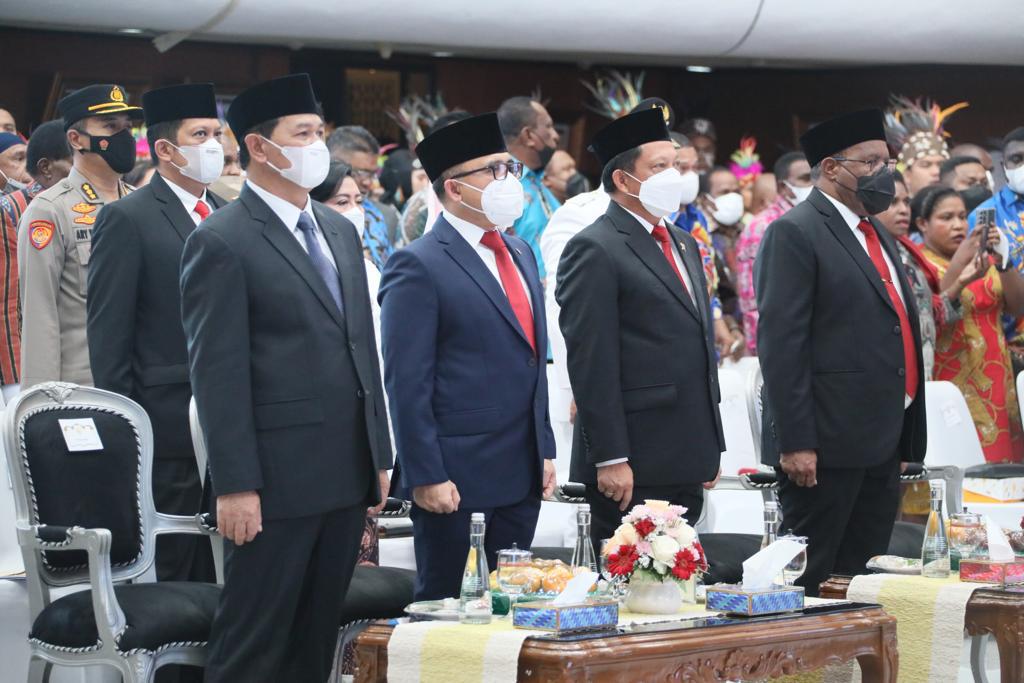 20221209 MENTERI MENDAGRI Peresmian Provinsi dan Pelantikan Penjabat Gubernur Provinsi Papua Barat Daya 1