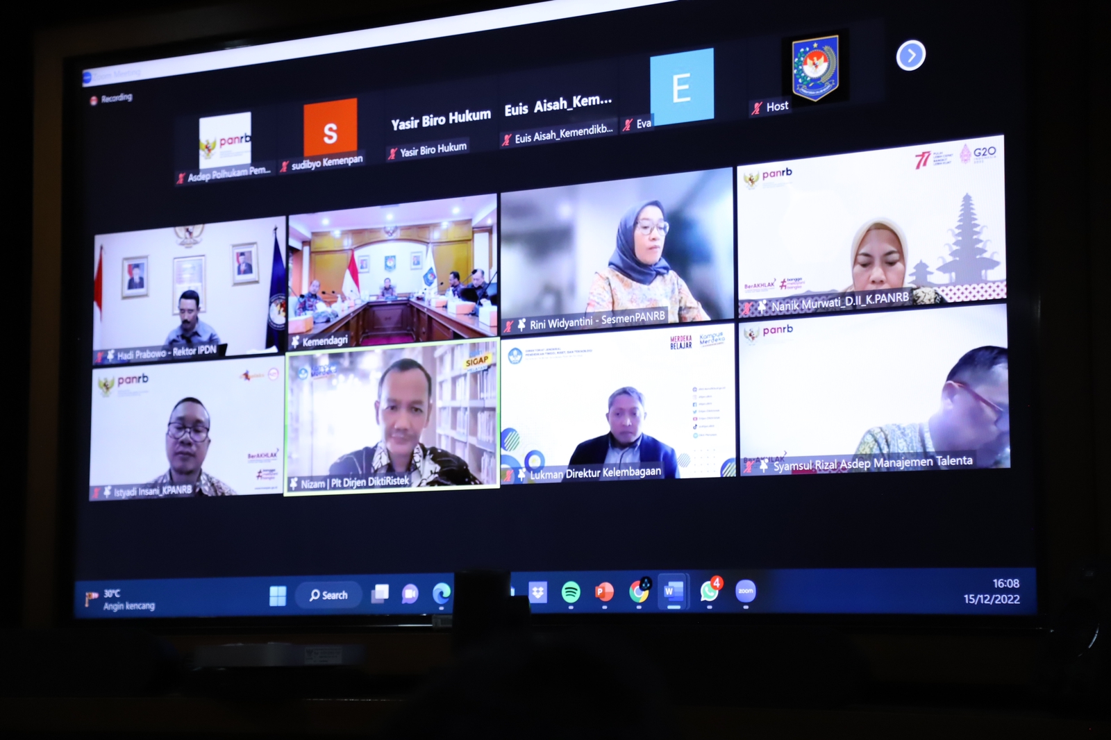20221215 Pembahasan Program Pendidikan Profesi Kepamongprajaan di Lingkungan IPDN 7
