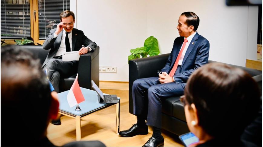 20221216 Bertemu PM Swedia Presiden Jokowi Dorong Kerja Sama Pembangunan Hijau