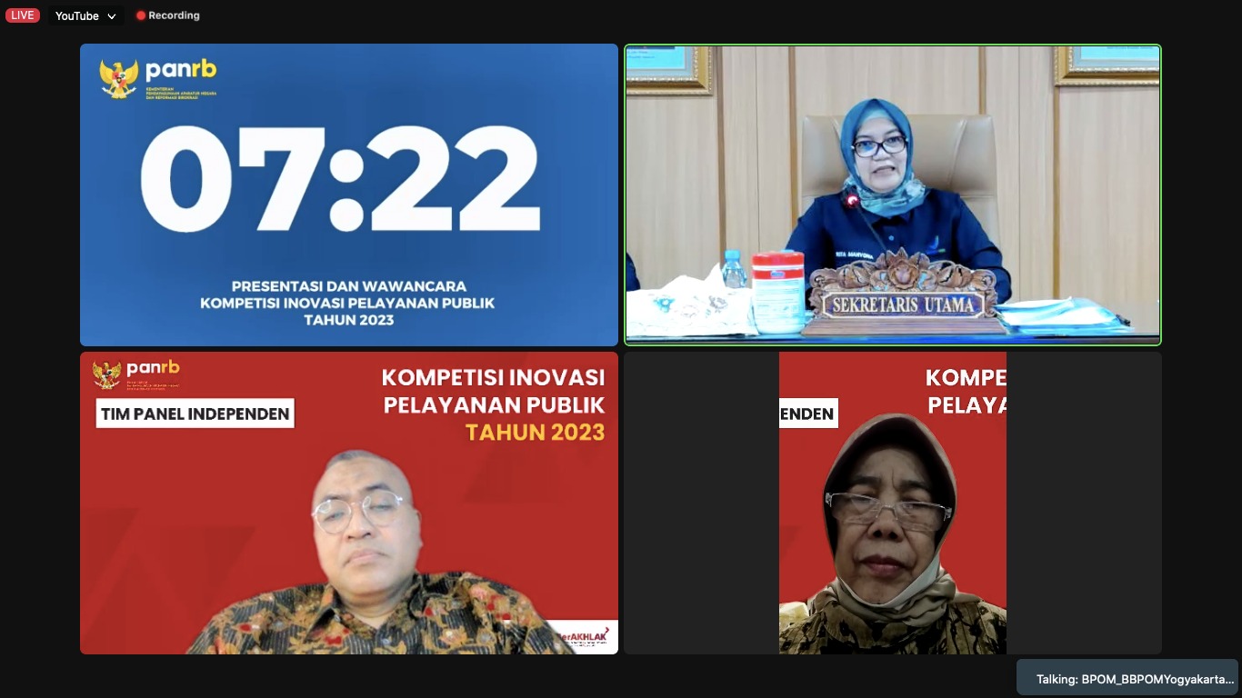 20230626 DEP YANLIK wawancara Kompetisi Inovasi Pelayanan Publik KIPP Tahun 2023 hari pertama 2