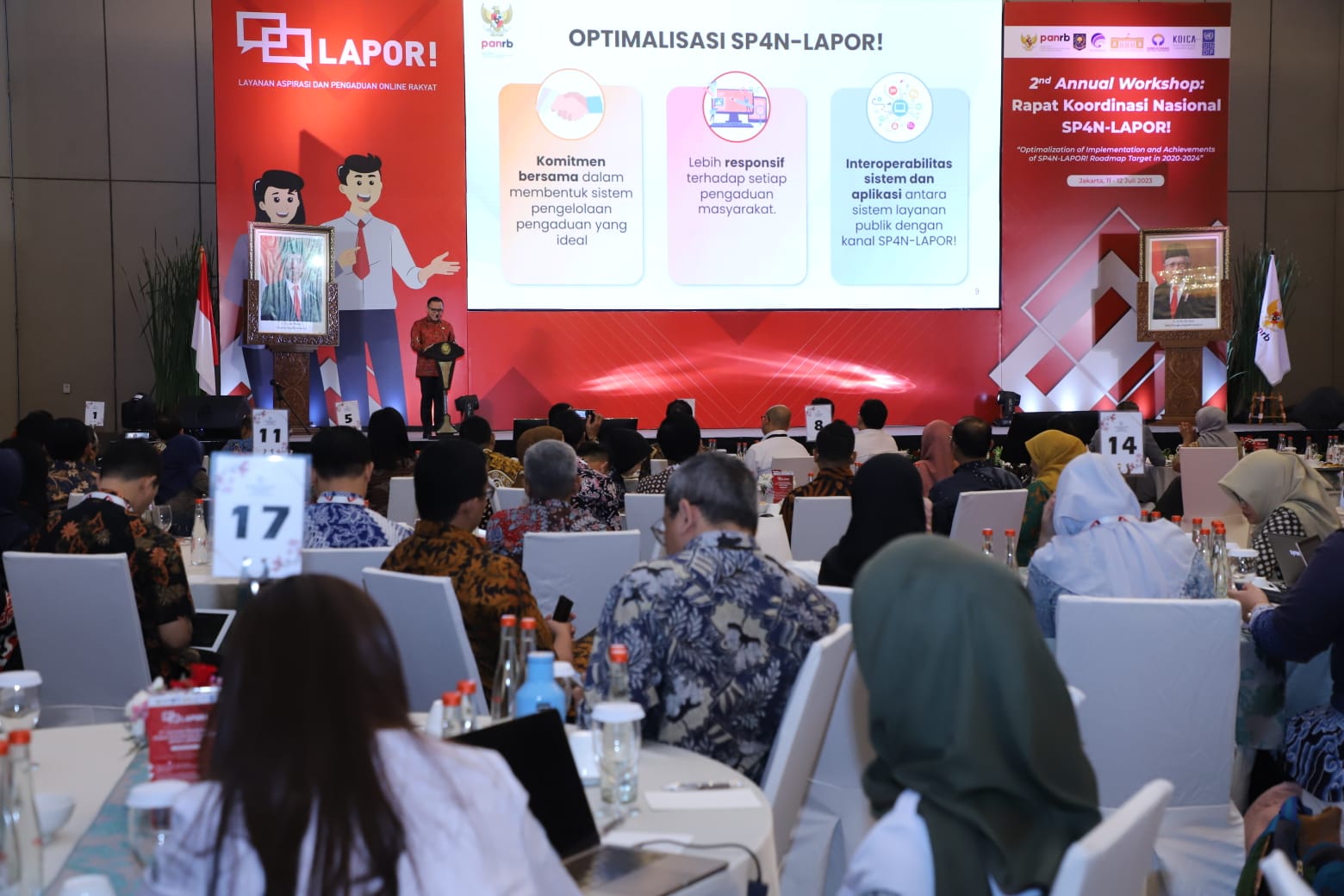 20230711 MENTERI 2nd Annual Workshop Rakornas SP4N LAPOR 14