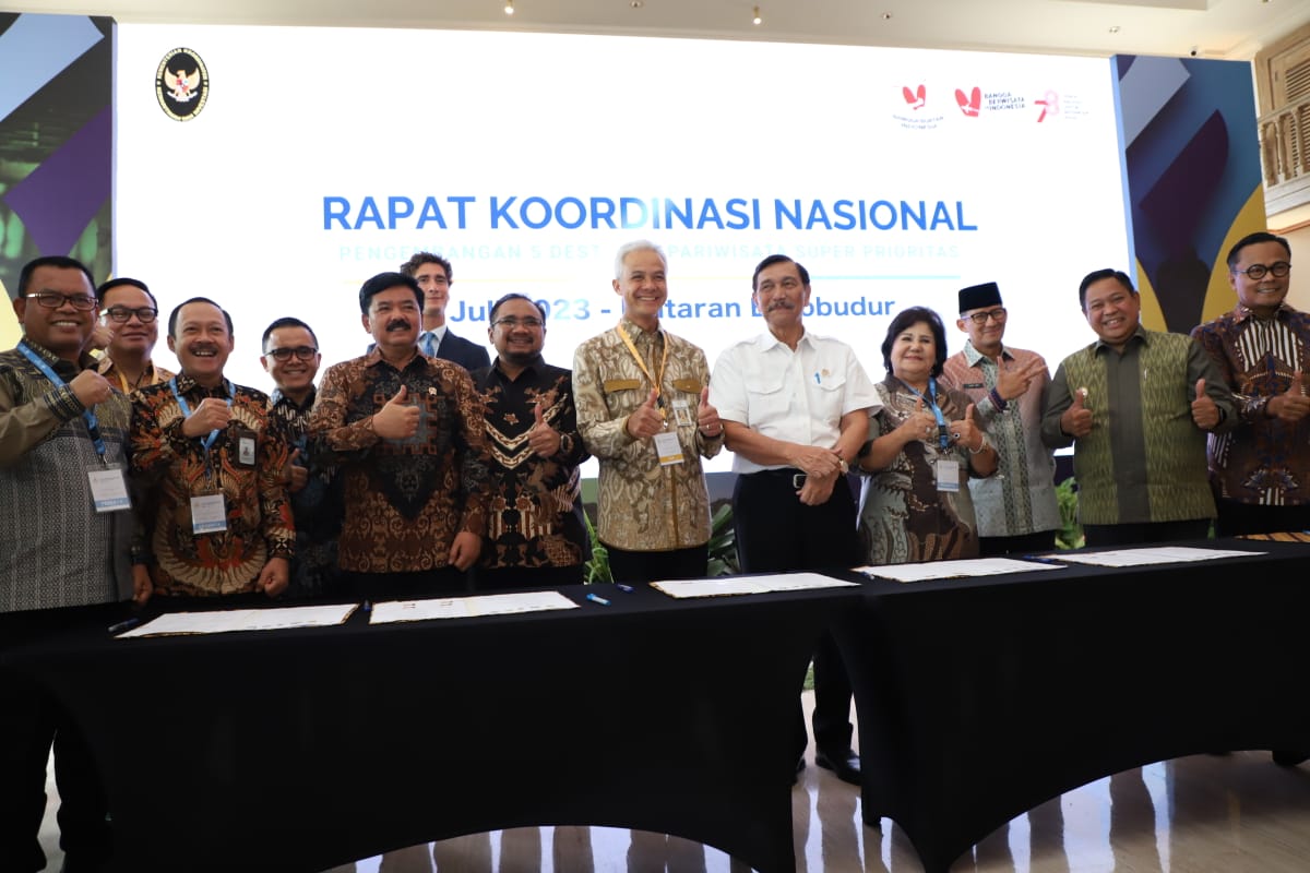 20230721 Rakornas Percepatan Pengembangan 5 DPSP Semester I 2023 dan Rapat Dewan Pengarah Badan Otorita Pengelola Kawasan Pariwisata 10