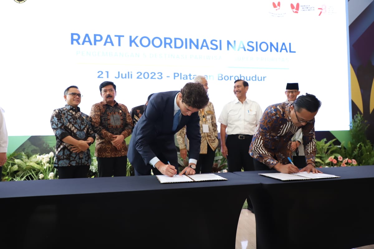 20230721 Rakornas Percepatan Pengembangan 5 DPSP Semester I 2023 dan Rapat Dewan Pengarah Badan Otorita Pengelola Kawasan Pariwisata 5