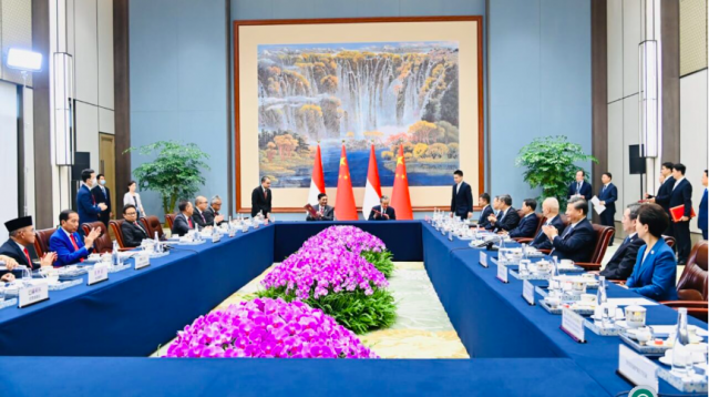 20230728 Presiden Joko Widodo dan Presiden Xi Jinping Berkomitmen Tingkatkan Kerja Sama Sejumlah Bidang