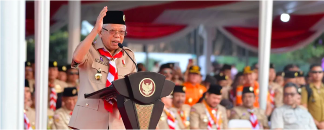 20230815 Hadiri Peringatan Hari Pramuka ke 62 Wapres Minta Anggota Gerakan Pramuka Tingkatkan Semangat Berkarya