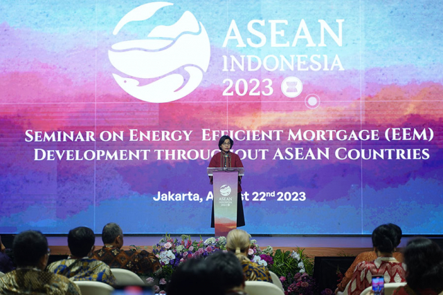 20230824 Sri Mulyani Ungkap Potensi KPR Hijau bagi Generasi Milenial