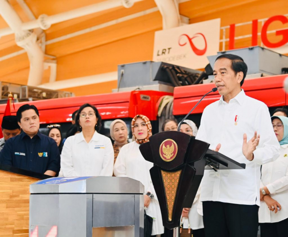 20230828 Presiden Jokowi Resmikan LRT Terintegrasi Jabodebek