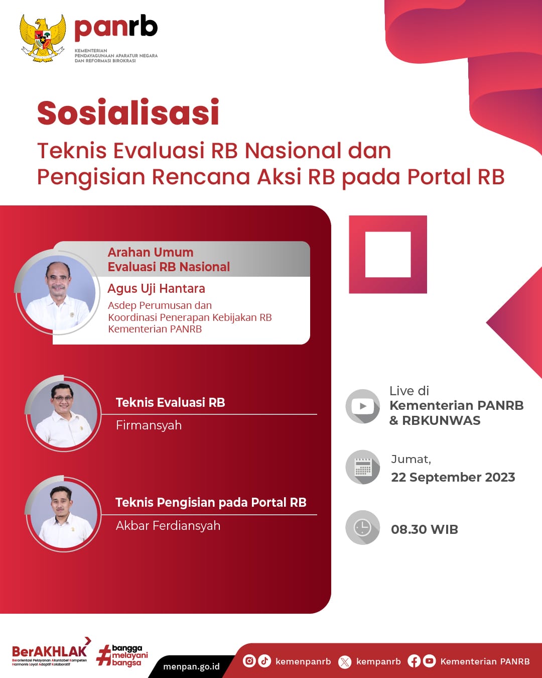 20230921 Sosialisasi Teknis Evaluasi RB Nasional