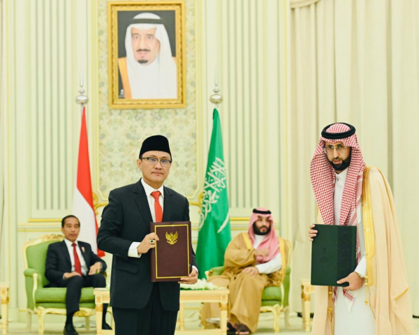 20231020 Indonesia Arab Saudi Teken Kerja Sama Jaminan Produk Halal