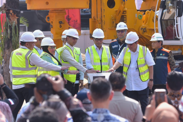 20231030 Menhub Groundbreaking Pembangunan LRT Rute Velodrome Manggarai