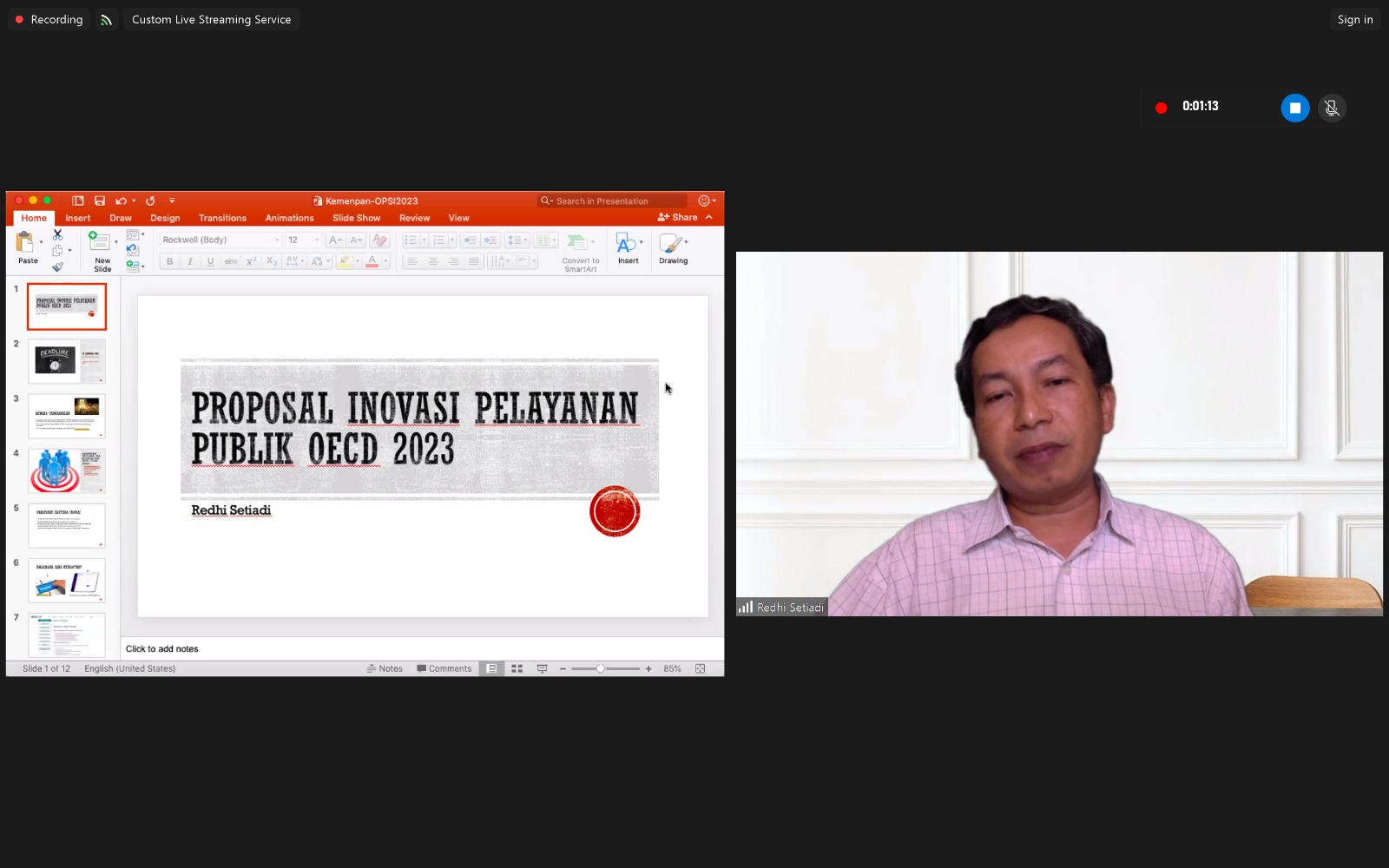 20240122 Sosialisasi dan sharing knowledge keikutsertaan Indonesia pada OECD secara virtual 1