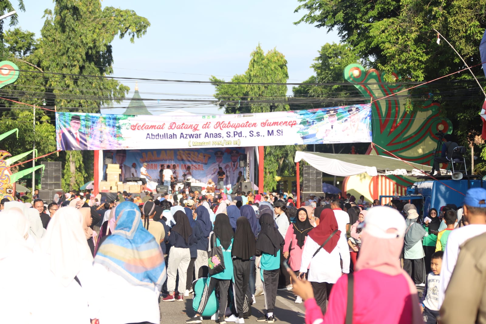 20240225 Jalan Santai Peringatan Tiga Tahun Kepemimpinan Bupati dan Wakil Bupati Sumenep 20