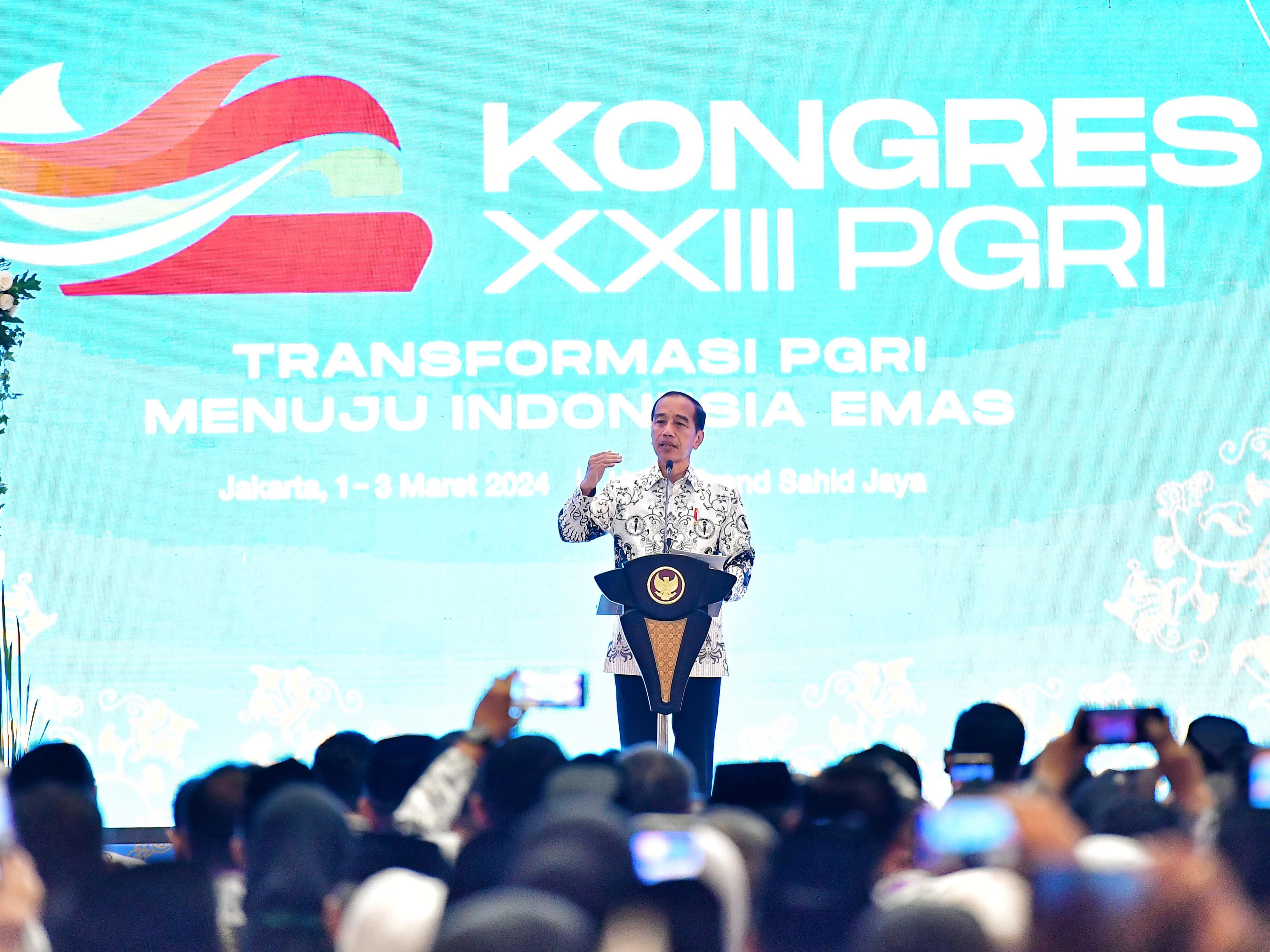 Kementerian Pendayagunaan Aparatur Negara dan Reformasi Birokrasi - Buka  Kongres XXIII PGRI, Presiden Tegaskan Pentingnya Lingkungan Sekolah yang  Aman