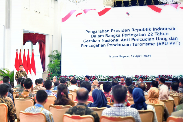 20240418 Presiden Jokowi Tegaskan Penanganan TPPU Harus Komprehensif