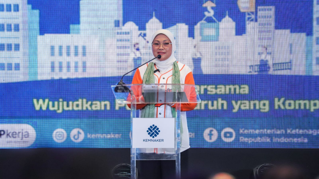 20240502 May Day 2024 Menaker Ajak Buruh Tatap Masa Depan Dunia Ketenagakerjaan