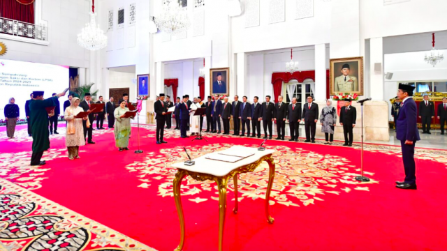 20240516 Presiden Jokowi Saksikan Pengucapan Sumpah Anggota LPSK 2024 2029