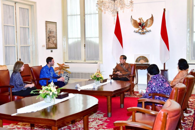 20240603 Presiden Jokowi Terima Delegasi Menteri Iklim dan Lingkungan Hidup Norwegia di Istana Merdeka