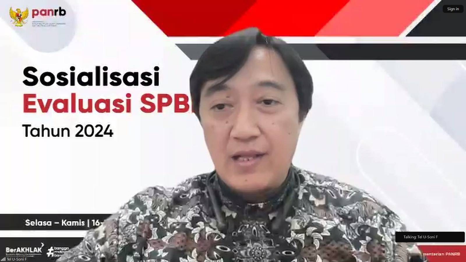 20240717 Pelaksanaan Sosialisasi Evaluasi SPBE 2024 Hari Kedua 1
