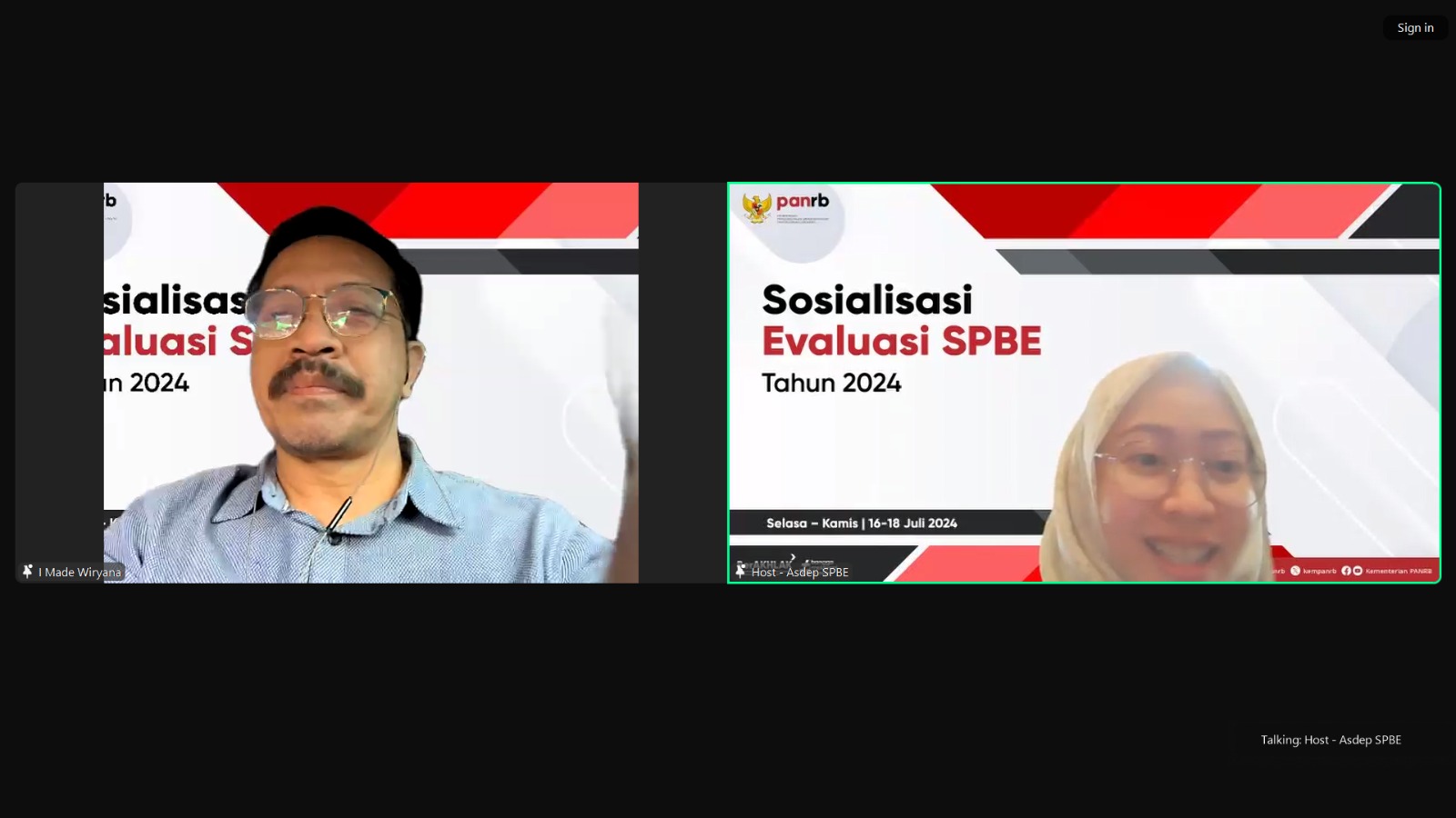 20240717 Pelaksanaan Sosialisasi Evaluasi SPBE 2024 Hari Kedua 1