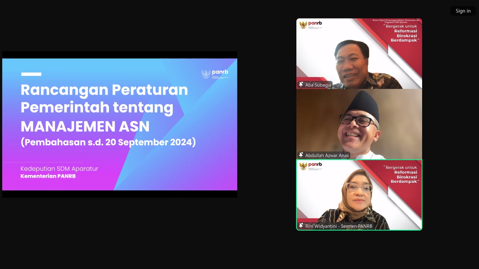 20240920 MENTERI Rapat Pimpinan Kementerian PANRB 6
