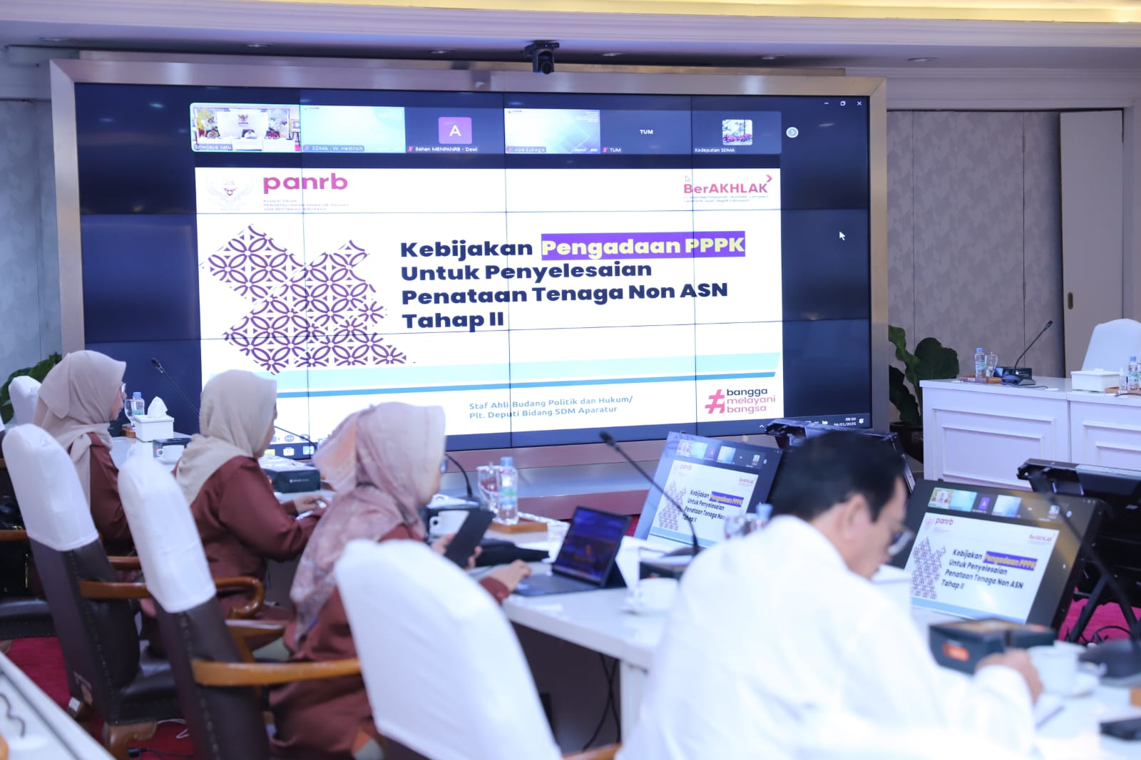 20250106 Rapat Penataan Tenaga Non ASN Bersama Kemendagri dan BKN 1
