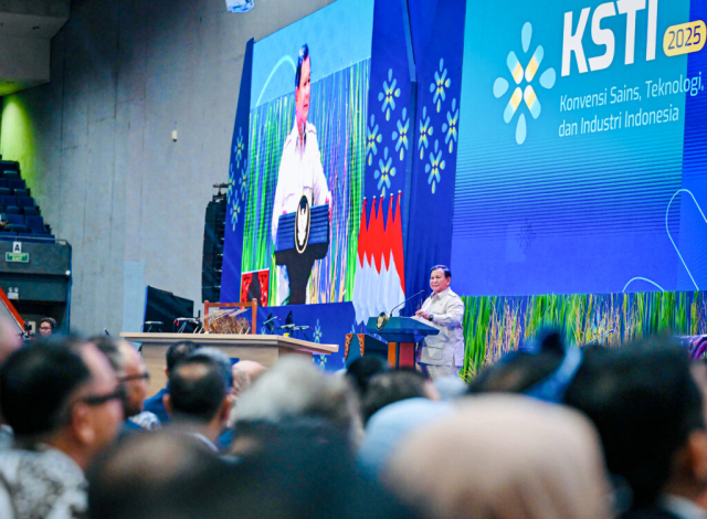 20250811 Presiden Prabowo Sampaikan Pidato Utama di KSTI 2025 Tegaskan Komitmen Pemerintah Dorong Iptek untuk Indonesia Emas