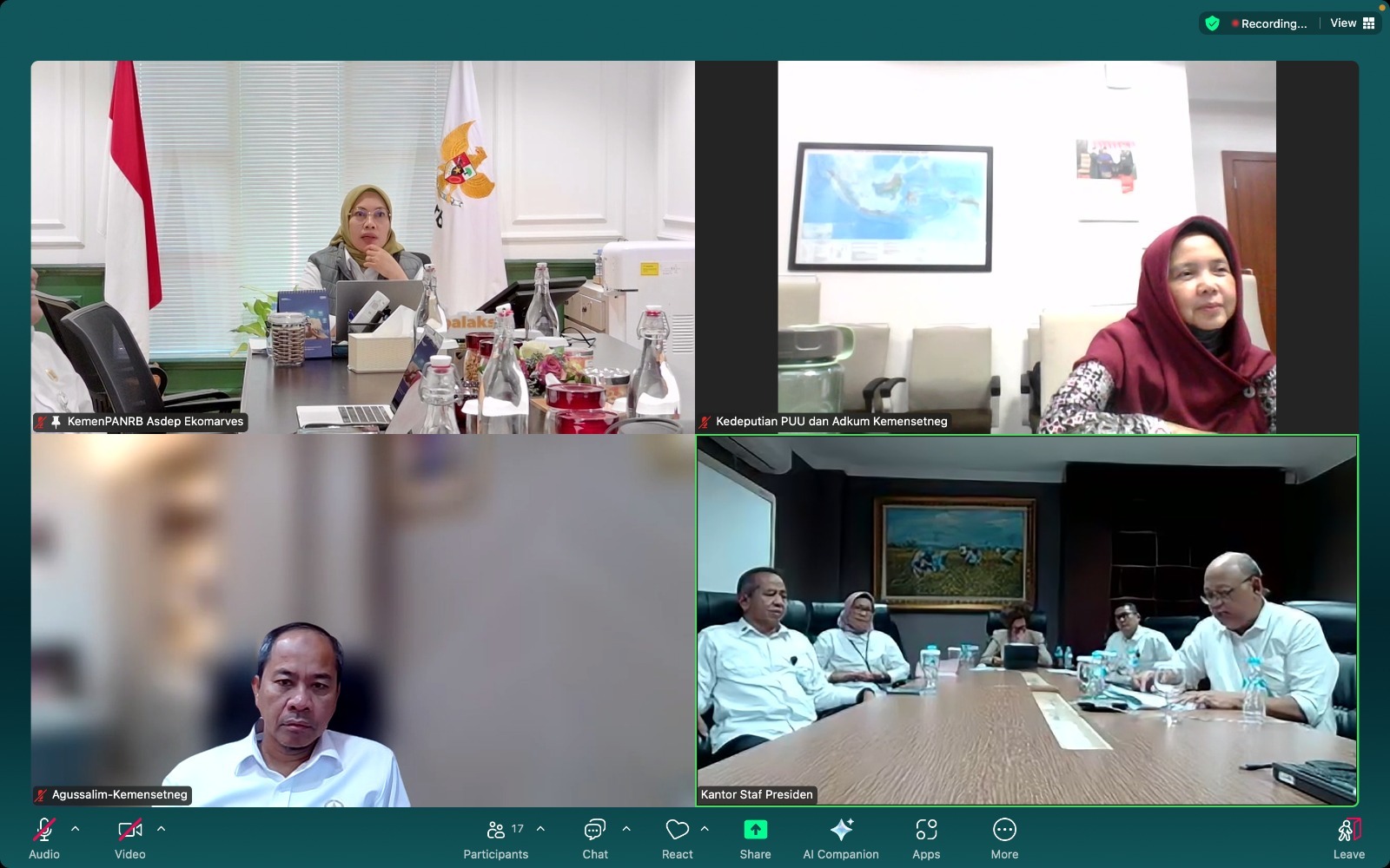 20250217 Pembahasan Rancangan Perpres Kantor Staf Presiden 1