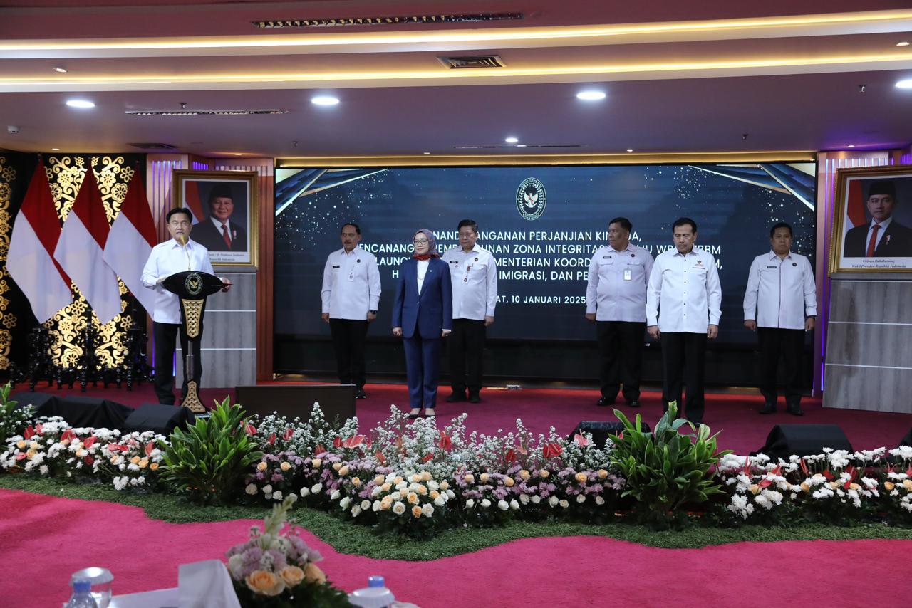 20250110 Pendatanganan PK dan Pencanangan Pembangunan Zona Integritas WBKWBBM 2025 Kemenko Kumham Imipas 1