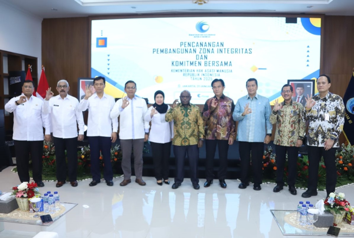 20250131 Pencanangan Pembangunan Zona Integritas dan Penandatanganan Perjanjian Kinerja di Lingkungan Kementerian Hak Asasi Manusia 3